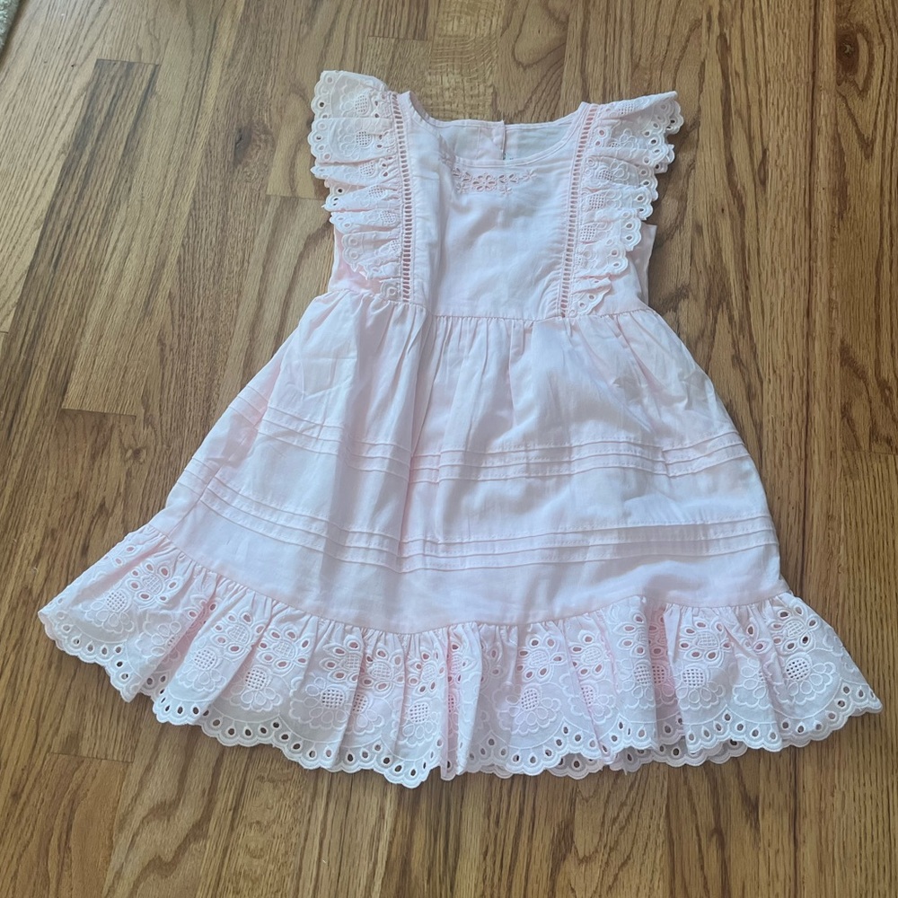 Janie and Jack light pink eyelet dress 18-24 months